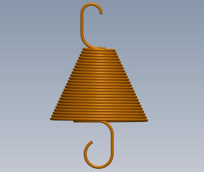 Custom conical spring
