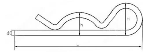 Specifications of Spring Cotters