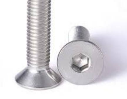 M5 x 8mm metric flat head screw