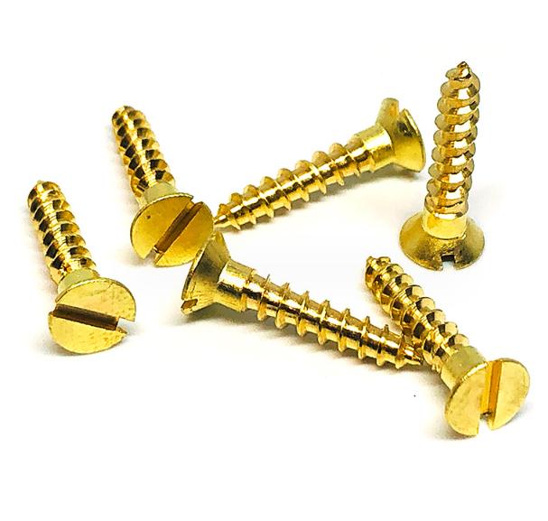 Slotted Countersunk (Flat) Head Wood Screws  