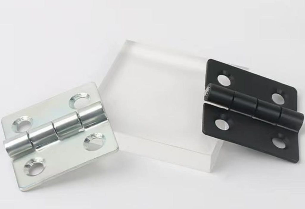 Different surface finishing of cabinet hinges