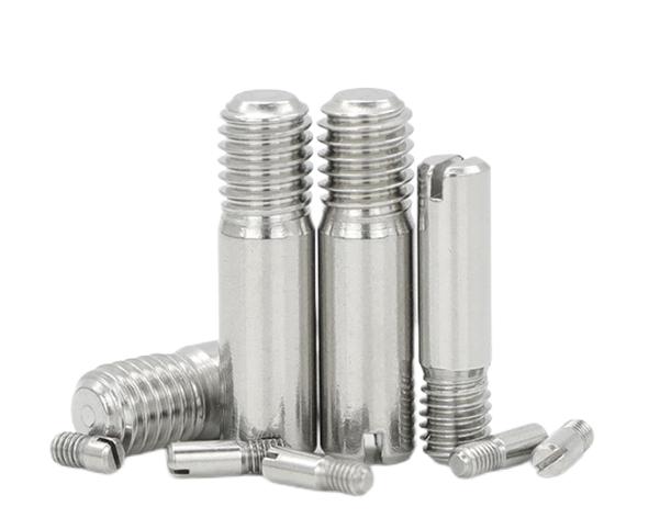 Slotted threaded pins
