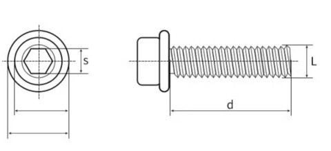 Specifications of Hex Socket Cap Head Flange Screw