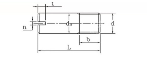 specifications of slotted threaded pin