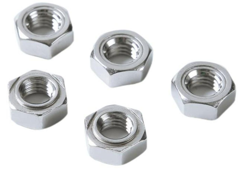 Stainless steel weld nuts