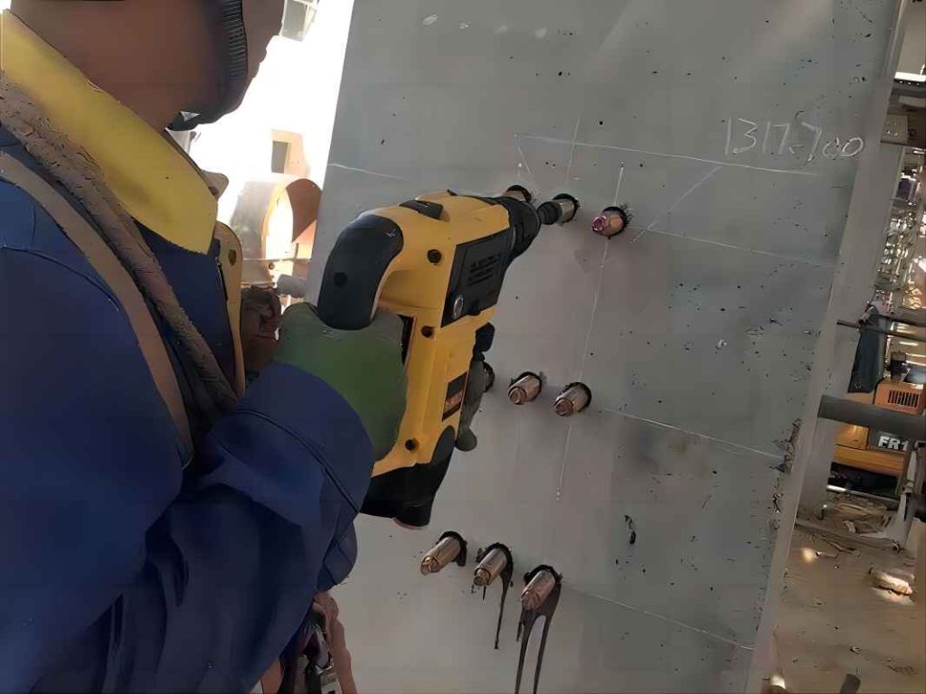 chemical anchor bolt installation