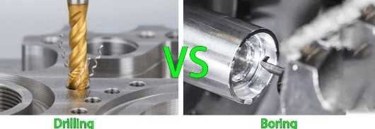 CNC Drilling vs. CNC Boring