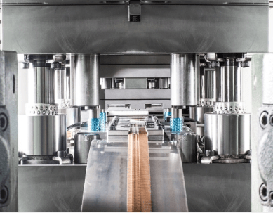 High-volume metal stamping