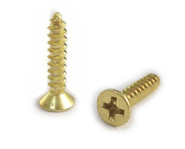 cross countersunk bronze self-tapping screws