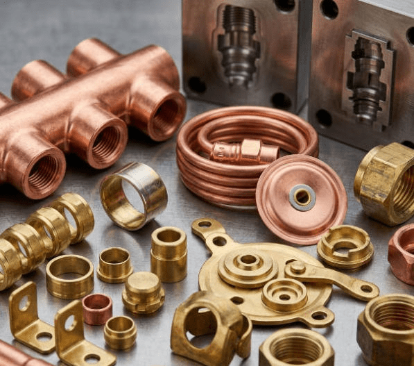 Brass and Copper Stamped Parts for Plumbing and Fluid Systems