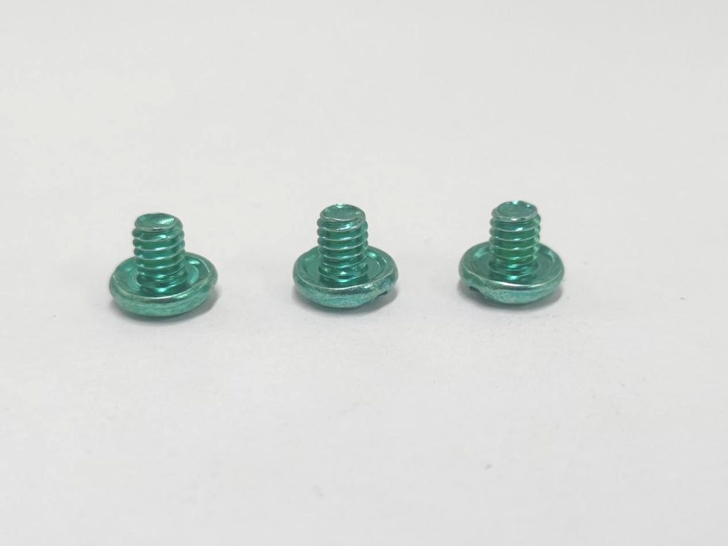 Green Zinc-Plated Pan Head Combination Screw Factory