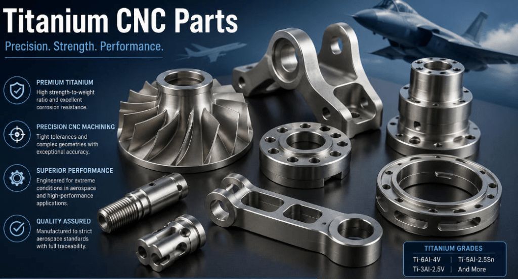 titanium cnc part advantages