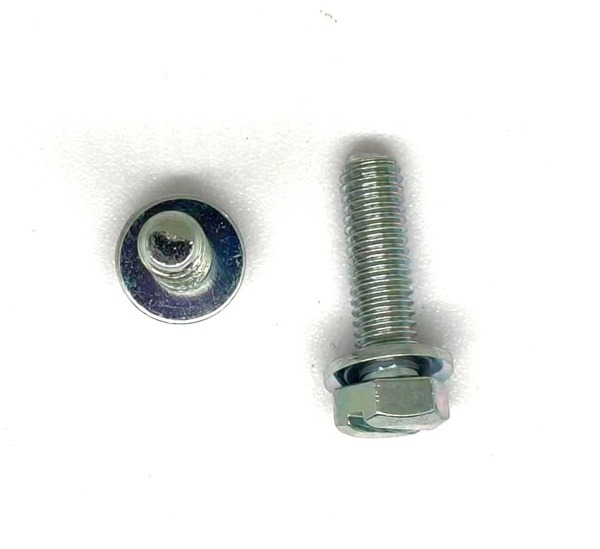 Zinc Plated Hex Head Slotted Washer Assembly Screws