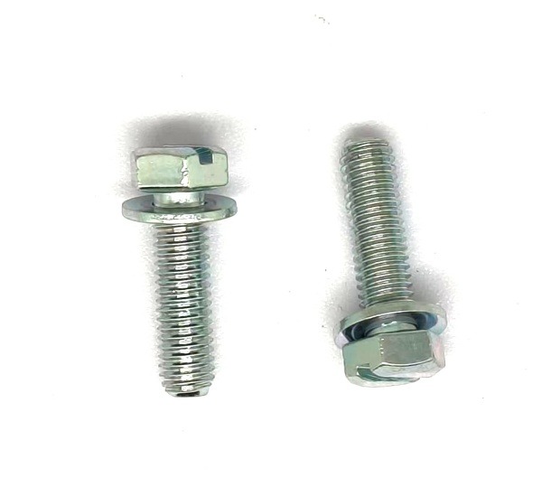 Zinc Plated Hex Head Slotted Washer Assembly Screws