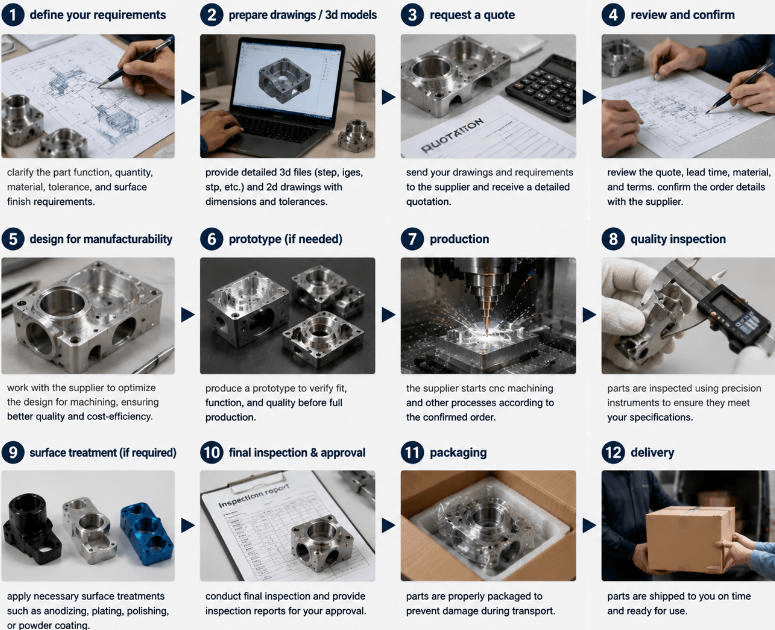 Key Steps for Ordering Custom CNC Parts