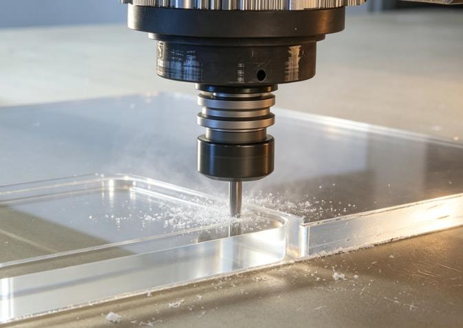 cnc machine cutting acrylic