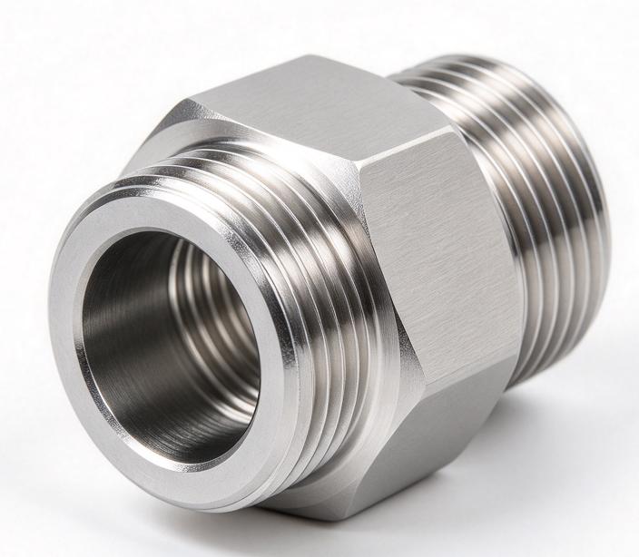 CNC Machined Precision Threaded Fitting
