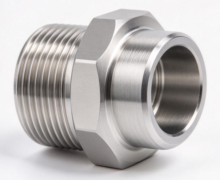 Custom OEM CNC Machined Precision Threaded Fittings